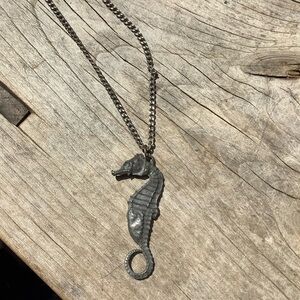 VTG 1960s Brutalist Seahorse Necklace